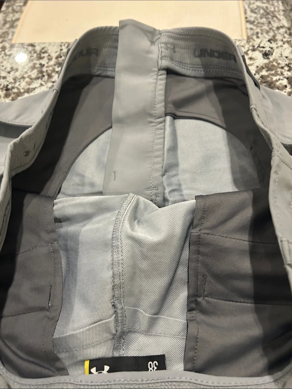 Men's Under Armour Gray Performance Golf Shorts 38